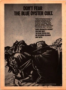 Álbum de culto Blue Oyster impreso anuncio 1978 1983 revista Creem lote de 2 - Imagen 1 de 2