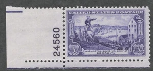 US. 1003. 3c. George Washington. Battle of Brooklyn, 175th ANNIV. Pl#. MNH. 1951 - Picture 1 of 1