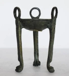 Ancient Greek Tripod - Delphi Winner Prize - Small - Pure Bronze Artifact - Picture 1 of 3