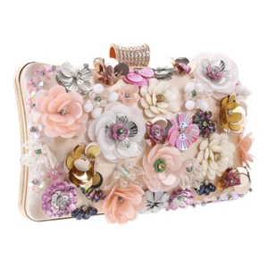 Blumen Dinner Pack Blumen Handtasche Clutch Taschen für Party - Bild 1 von 12