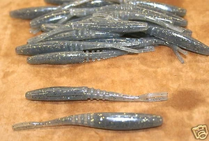 Bolso de 3 3/4" articulado Twitch Pececito Super Fluke estilo humo dorado paquete de 50 Jerkbait - Imagen 1 de 1