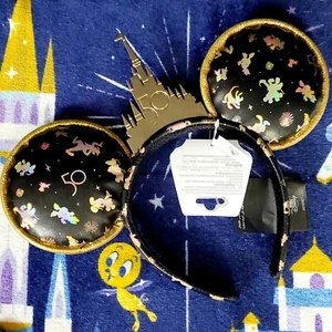 NEW Walt Disney World Park 50th Anniversary GRAND FINALE Ear Headband Adults NWT - Picture 1 of 2