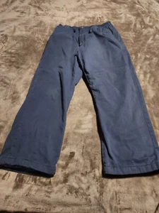 Haband's Ice House Flannel Lined Slacks Men's Size 36M (36W 30L), Blue - Picture 1 of 9