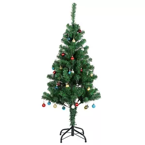 3.94FT Artificial Christmas Tree Green with Stand Xmas Tree Home Indoor Decor - Picture 1 of 11