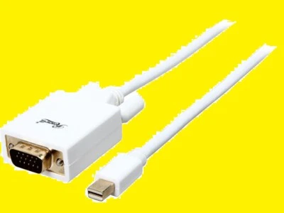 Rosewill 15 Feet White Mini DisplayPort to VGA Cable 32 AWG Gold Plated Premium - Image 1 of 3