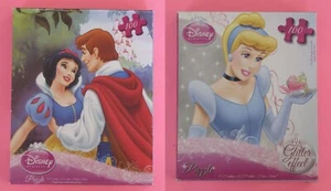 2 Disney Princess Puzzles - 100 pieces each- complete - Snow White, Cinderella - Picture 1 of 10