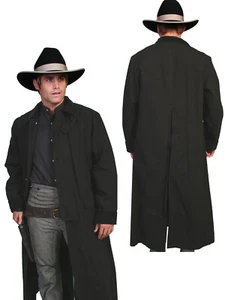 Scully RangeWear Men's 100% Cotton Long Overcoat Duster Coat RW107 - Picture 1 of 5