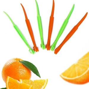 5X Orange Peeler Plastic Portable Lemon Citrus Vegetable Fruit Opener Slicer~ - Bild 1 von 11