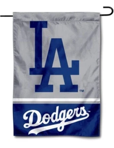 Los Angeles Dodgers Double Sided Garden Lawn Flag 12” x 18” MLB New In Package - Picture 1 of 5