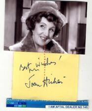 Joan Hickson vintage signed page AFTAL#145