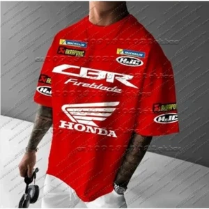 H-Honda Racing 3D Printed T-shirt Quick Dry Breathable Motorcycle Fashion Unisex - Picture 1 of 3