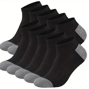 5 pares de calcetines tobilleros cómodos transpirables de algodón de moda para hombre, calcetines para hombre - Imagen 1 de 9
