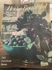 House Beautiful Vintage Magazines October 1960 - Picture 1 of 2