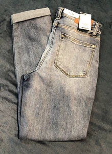 Pantalones de mezclilla elásticos de tiro medio calce ajustado talla 3/26 #82441 JB Jean - Imagen 1 de 9