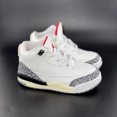 Jordan 3 Retro Blanco Cemento Reimaginado TD Talla 7C Foto 1 de 4