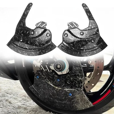 Cubierta de pinza de freno delantera de fibra de carbono radiador para BMW M S1000RR R 2019-2025 Foto 1 de 4