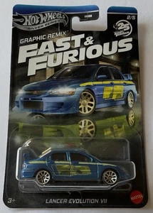 2025 Hot Wheels Silver Series Graphic Remix Fast & Furious Lancer Evolution VII - Bild 1 von 6