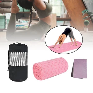 Hot Handtuch Rutschfeste Griff Unterseite mit Mesh Tasche für Outdoor - Picture 1 of 6