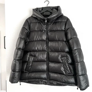 Point Zero Mens Hooded Puffer Jacket Size L Black  - Picture 1 of 8