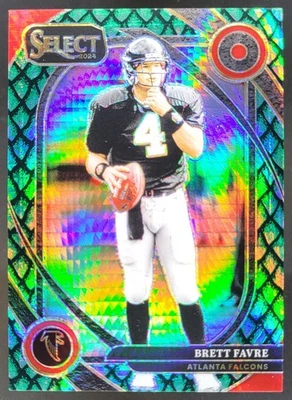 2024 Panini Select Brett Favre Club Dragon Scale Prizm /81 Falcons MB - Image 1 of 4