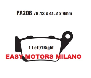 Coppia Pastiglie Freno Ebc Posteriore FA208TT KTM SC 620 1996>2000 - Foto 1 di 2