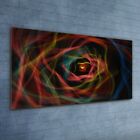 Painting Abstract Spiral Glass Print 120x60 Photo Wall Hanging Home Decor 