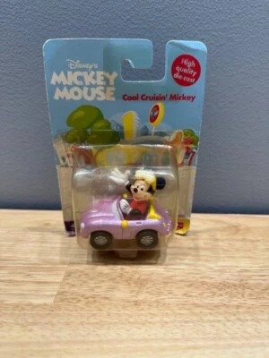 Vintage Disney  Cool Cruisin Mickey Mouse Fisher Price Diecast TOY Vehicle - Image 1 of 2