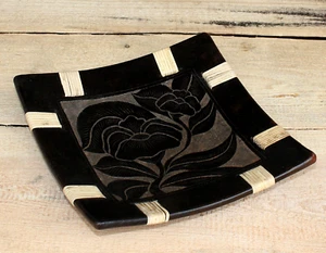 Schale Terrakotta Blumendekor Landhaus Schale Obstschale Terracotta Tonschale  - Bild 1 von 3