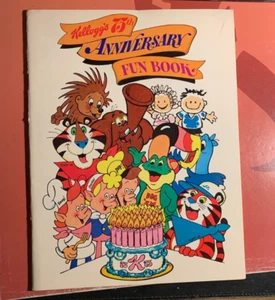 Kellogg's 75th Anniversary 1980 Fun Book with Coloring Comics Games and More - Picture 1 of 2