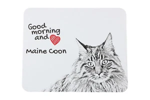 Maine Coon Tapis de Souris Avec Chat Art-Dog - Photo 1/7
