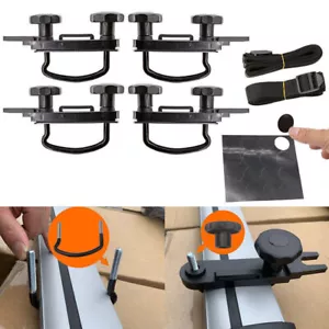 4pcs Roof Box Rack Mounting Fitting U-Bolt Clamp Kits Stainless Steel - Picture 1 of 17