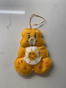 Oso de cuidado vintage "Funshine" abrazador fieltro regalo adorno de Navidad - Imagen 1 de 3