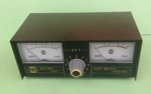 ZETAGI Mod. 203 SWR PWR METER 26 - 30 Mhz Made In Italy - Zdjęcie 1 z 2
