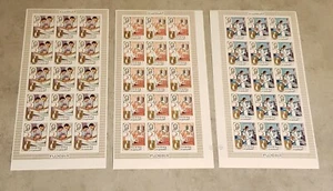 FUJEIRA RED CRESCENT ORGANIZATION 3 VAL IN BLOCKS OF 15 IMPERFORED MNH - Picture 1 of 2