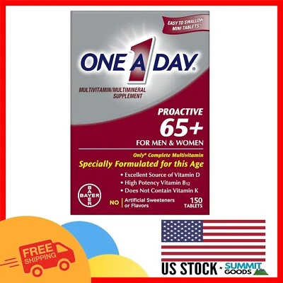 Multivitamínico Completo para Adultos 65+, 150 Comprimidos con Apoyo Inmunológico y Energía Foto 1 de 4