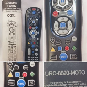 COX URC-8820-MOTO 4 EN1 CONTROL REMOTO DIGITAL CABLE TV AUDIO MULTI DISPOSITIVO V1.2 - Imagen 1 de 12