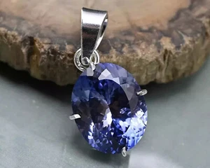 35+ Ct Blue Sapphire Oval Cut German Silver Loose Gemstone - Picture 1 of 6