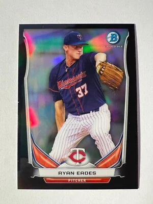 2014 Bowman Chrome Prospects Black Refractors #BCP8 Ryan Eades #'d 40/99 - Image 1 of 2