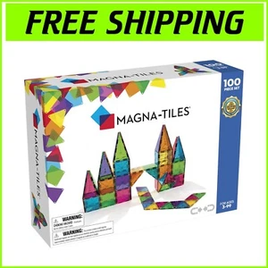 100 Translucent Magnetic Shapes - The Original Building Set for Imaginative Play - Picture 1 of 11