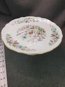Plato/soporte de pastel con patas Aynsley Fine English Bone China WILD TUDOR Usado en excelente condición - Imagen 1 de 7