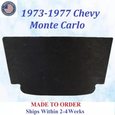 NUEVO 1973-1977 Chevrolet Monte Carlo CAPUCHA AISLAMIENTO GRIS REM #MON-HIN-010 Foto 1 de 3
