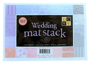 Bedrucktes Papier Block HOCHZEIT Koordination Blumen Romantisch DCWV 4,5 x 6,5" Matte Stapel - Bild 1 von 8