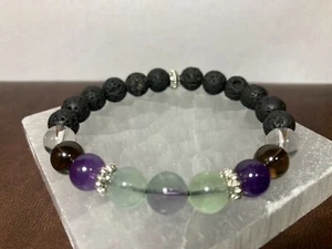Cancer Support Chemo Radiation Protection Crystal Healing Jewelry Bracelet Gift - Picture 1 of 5
