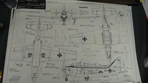 KOKU-FAN Print/Drawing 50-41 1:50 Fairey Gannet A.S.4 1971 15" x 20" - Picture 1 of 7