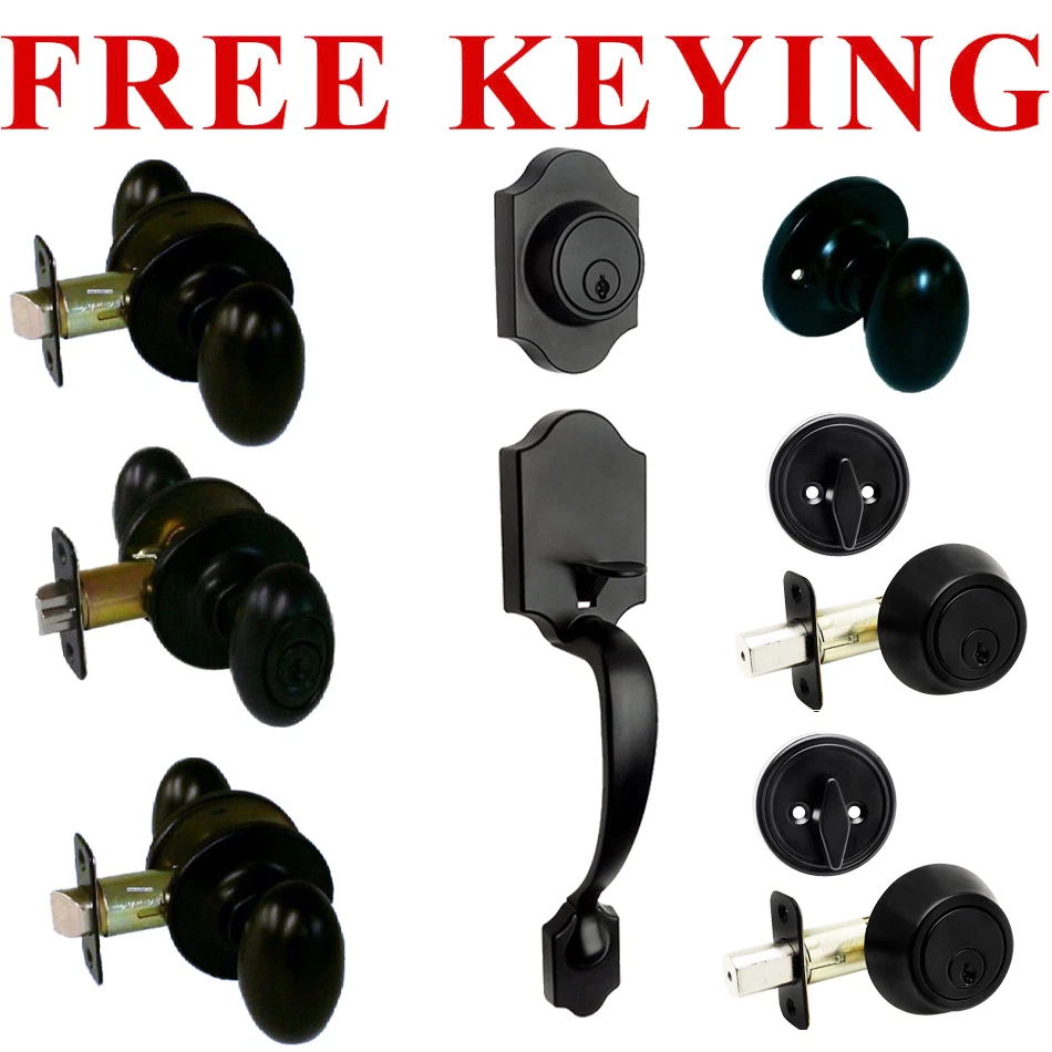 Diseñadores Impresiones Diseño Somerset Negro Perilla de Puerta Herrajes - Huevo Ovalado Foto 1 de 1