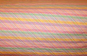 MISSONI Vestor Mantel Algodón Redondo Multicolor Rayas 92" x 92" Hecho en Italia - Imagen 1 de 5