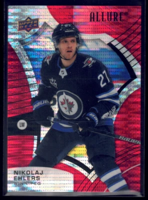 2021-22 Upper Deck Allure #91 Nikolaj Ehlers Red Rainbow - Image 1 of 2