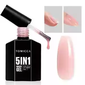 Pink Builder Gel for Nails, 5 in 1 Jelly Gel Polish Nail Strengthener, Hard - Picture 1 of 5