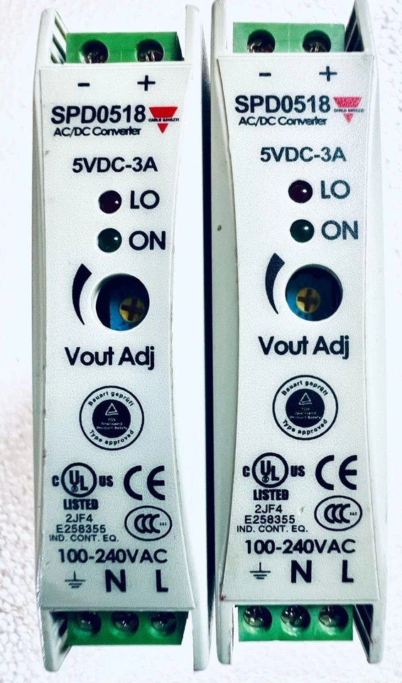 FUENTE DE ALIMENTACIÓN CONMUTADA CARLO GAVAZZI SPD05181 AC/DC 18W 5V (LOTE DE 2 UNIDADES) Foto 1 de 4