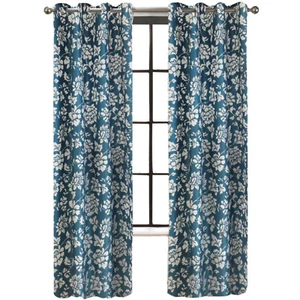 Penelope 95-Inch Window Curtain Panel in Blue - Picture 1 of 2